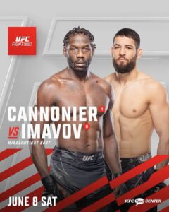 UFC Fight Night: Cannonier vs. Imavov - Pronósticos y Datos Relevantes