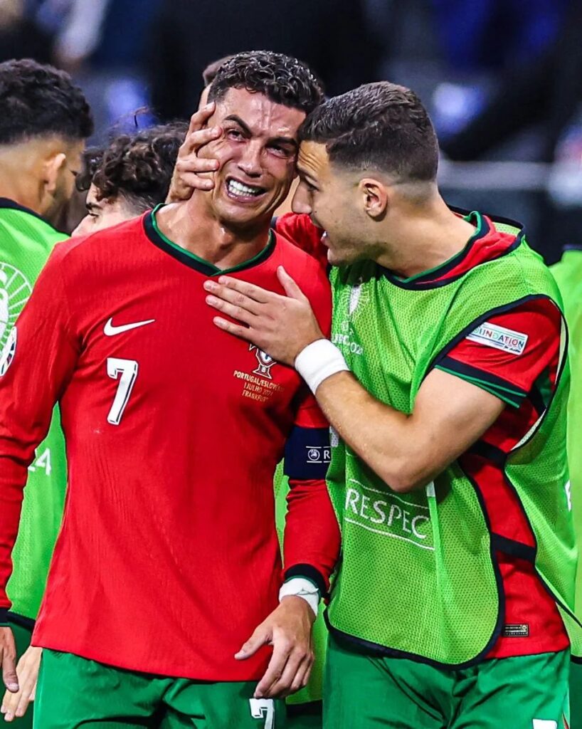 Cristiano Ronaldo falla penal y rompe en llanto en la Eurocopa 2024